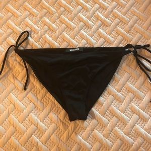 Missguided black bikini bottoms